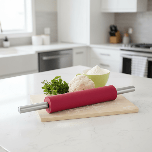 Rolo De Silicone Para Massas - Vermelho