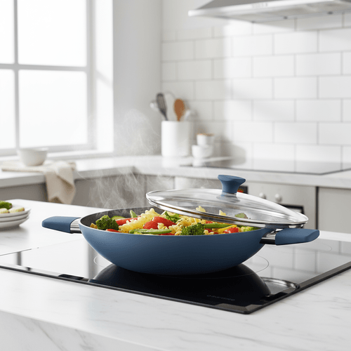 Wok 32 cm Intense Azul
